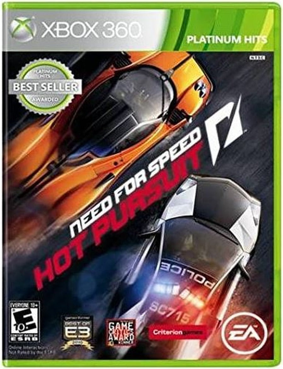 Need for Speed: Hot Pursuit Platinum Hits Xbox 360 game box