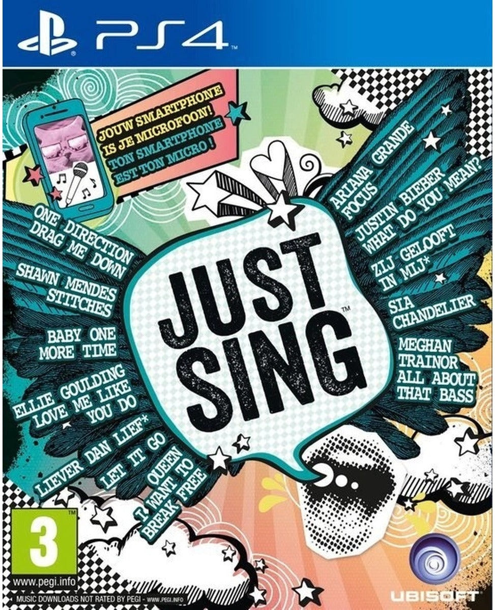 Just Sing PlayStation 4 game box art