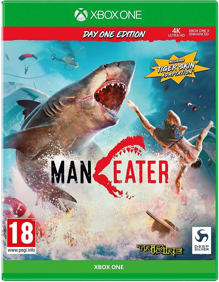 Maneater Day One Edition Xbox One game box art