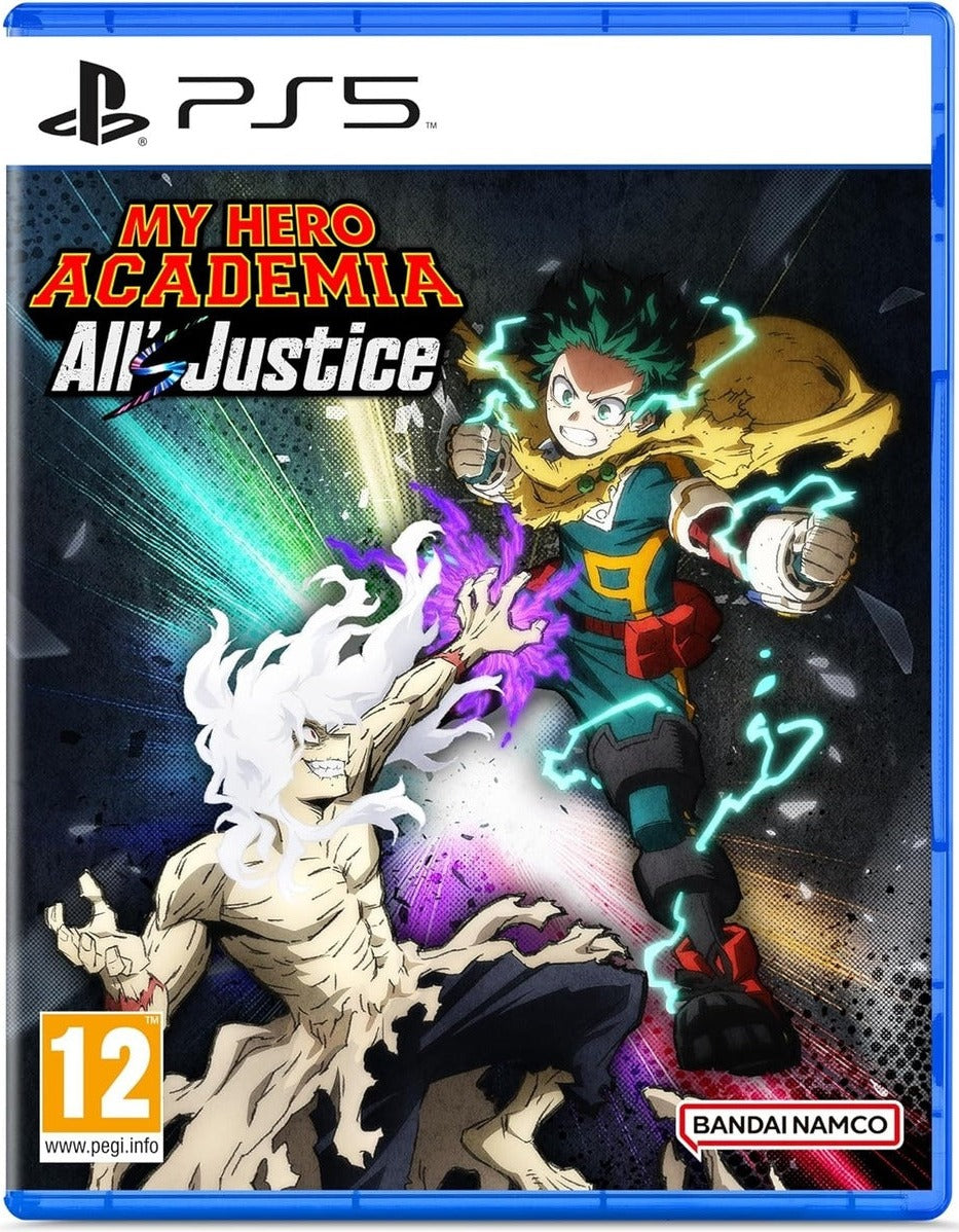 My Hero Academia: All's Justice PlayStation 5 game box art