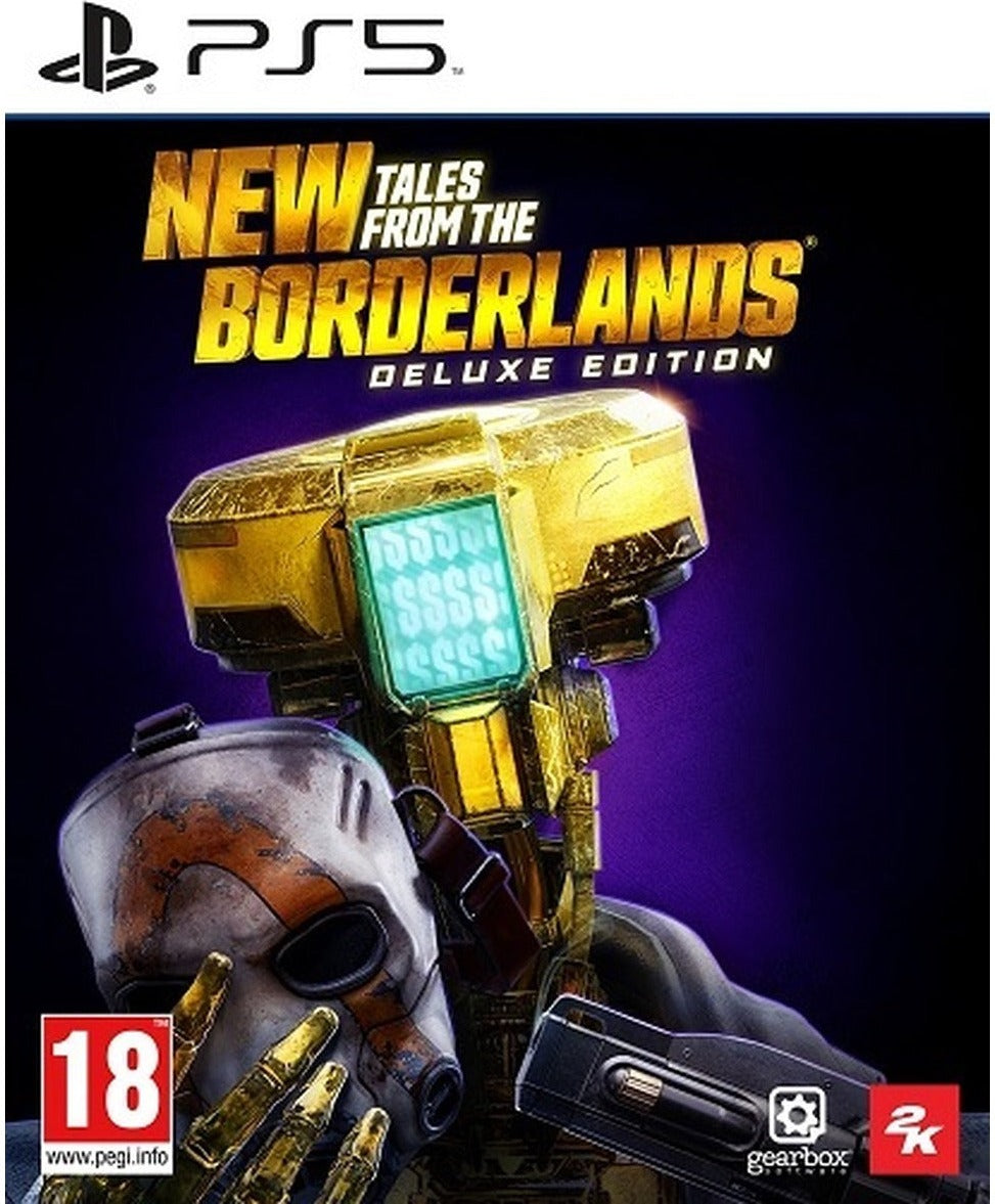 New Tales from the Borderlands Deluxe Edition PlayStation 5 game box