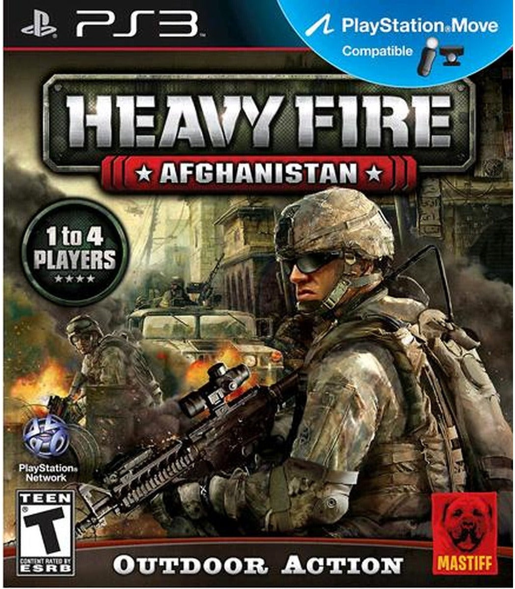 Heavy Fire: Afghanistan PlayStation 3 game box art