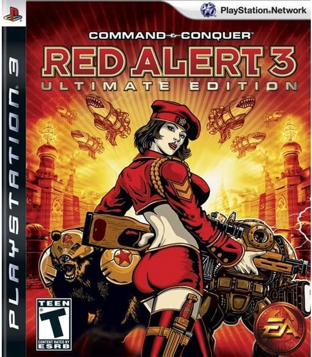 Command & Conquer Red Alert 3 Ultimate Edition PlayStation 3 box art
