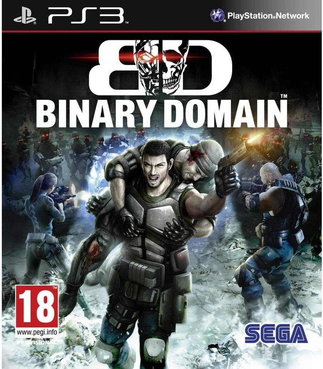 Binary Domain PlayStation 3 game box art