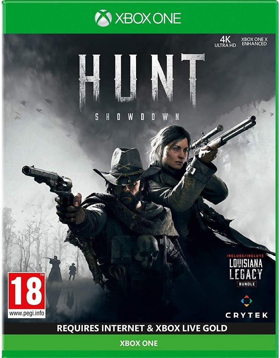 Hunt: Showdown physical disc in Xbox One box art for Xbox Series X