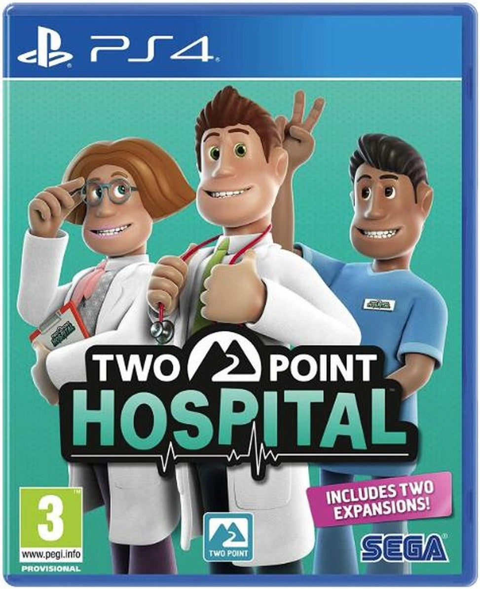 Two Point Hospital PlayStation 4 game box art