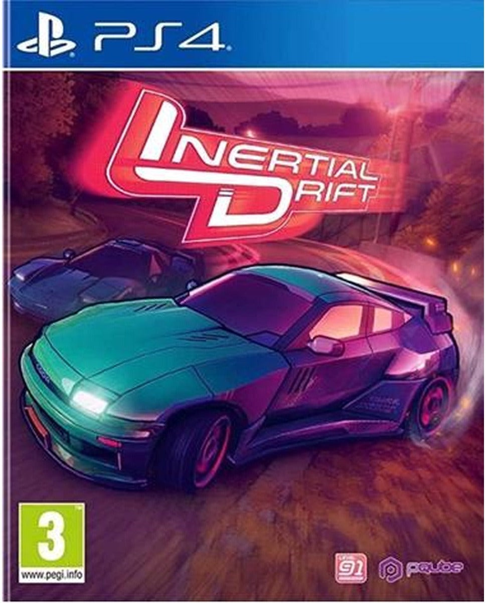 Inertial Drift PlayStation 4 game box art
