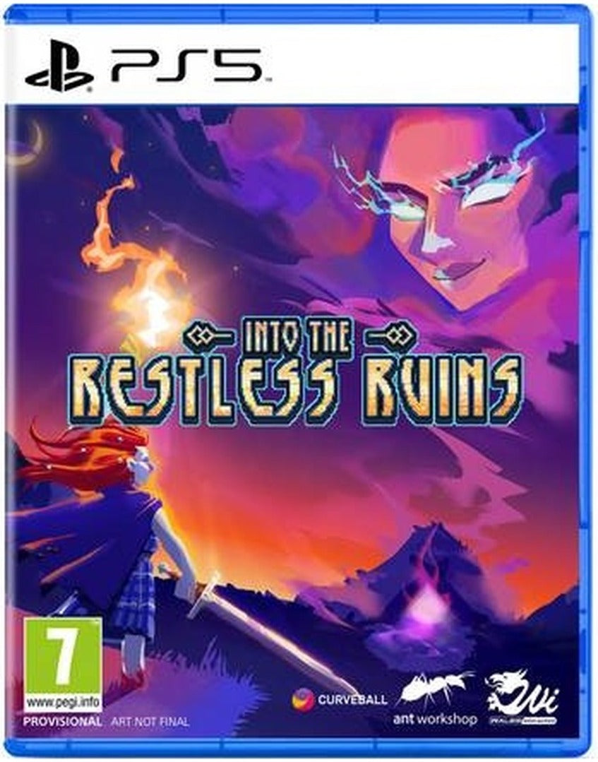 Into the Restless Ruins PlayStation 5 game box art