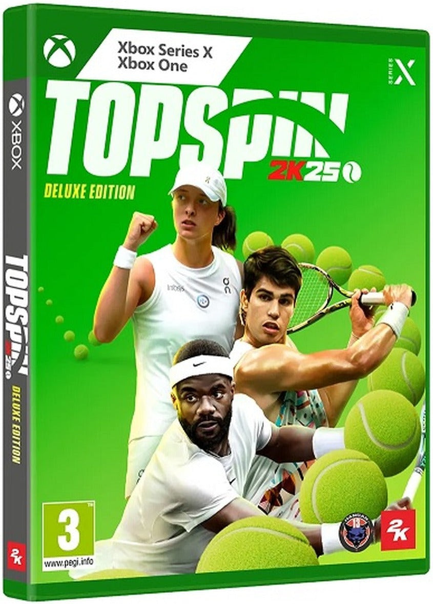 TopSpin 2K25 Deluxe Edition Xbox Series X game box