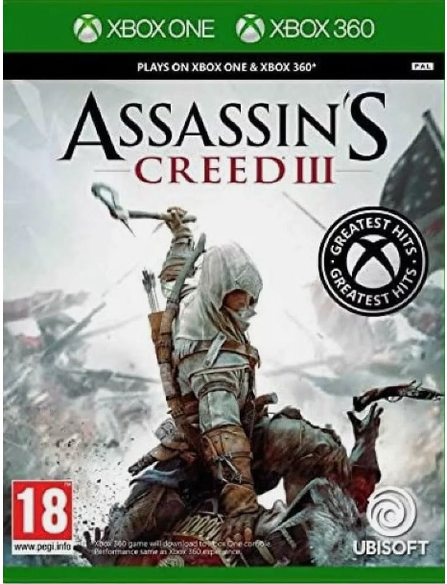 Assassin's Creed III Xbox 360 game box art