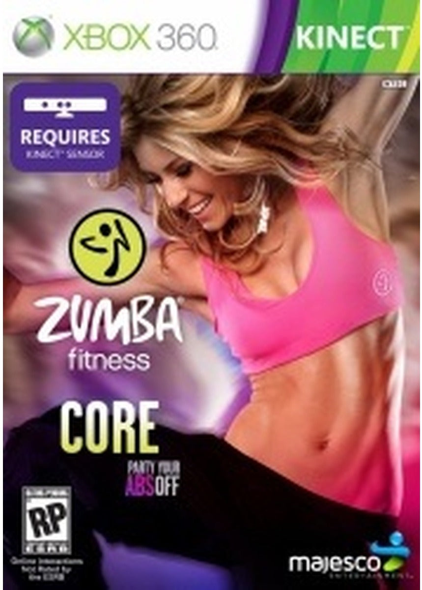 Zumba Fitness Core Xbox 360 game box art