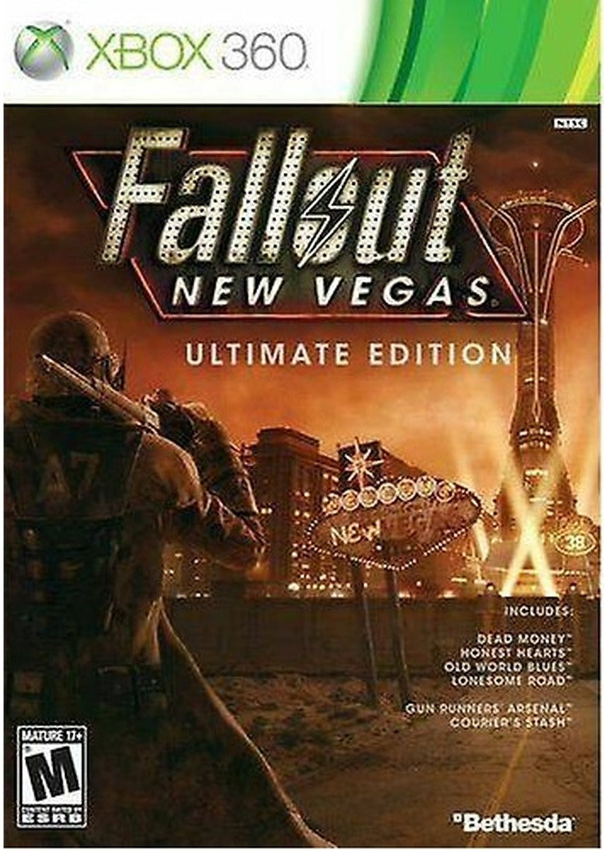 Fallout: New Vegas Ultimate Edition Xbox 360 game box