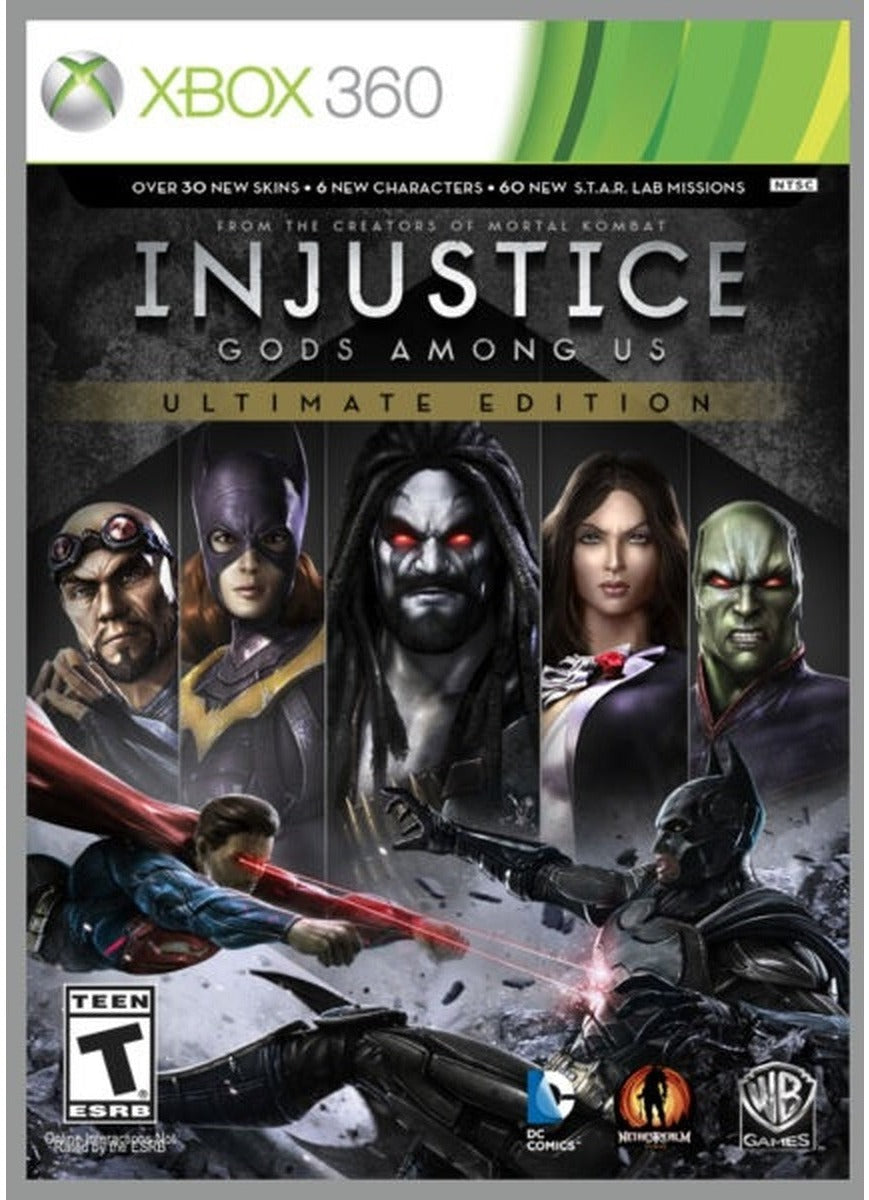 Injustice: Gods Among Us Ultimate Edition Xbox 360 game box art