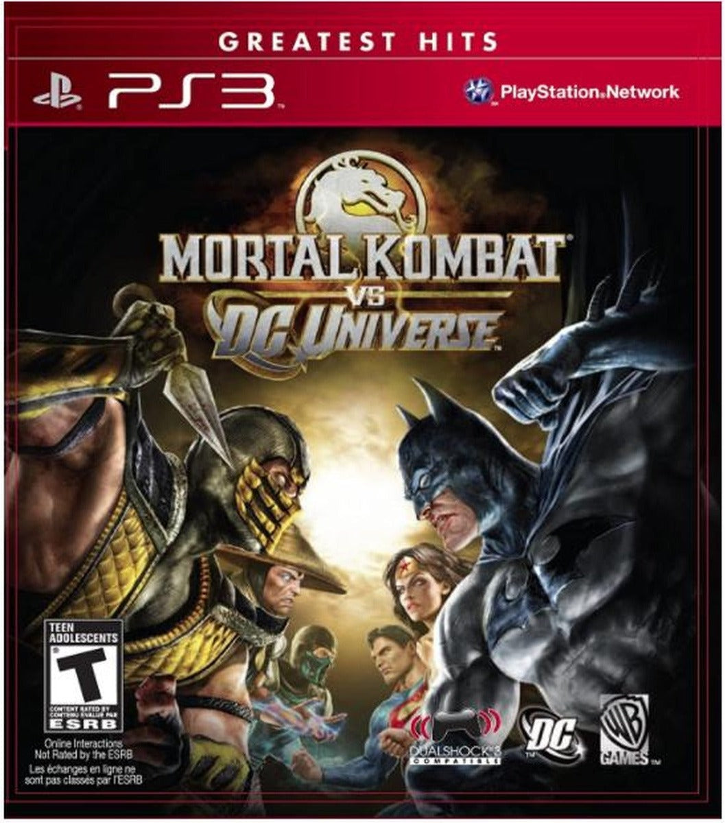 Mortal Kombat vs. DC Universe Greatest Hits PlayStation 3 game box