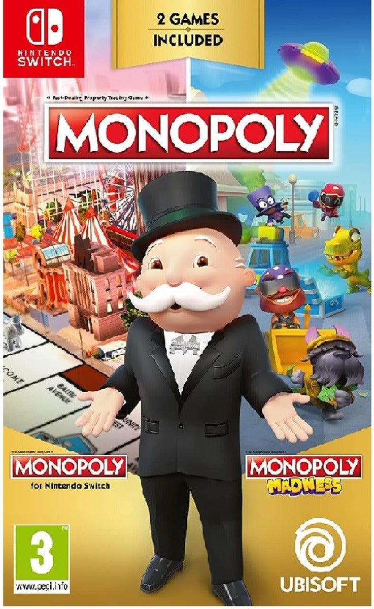 Monopoly + Monopoly Madness Double Pack Nintendo Switch box art