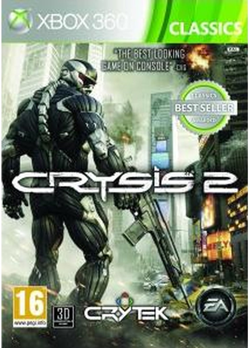 Crysis 2 Classics Xbox 360 game box