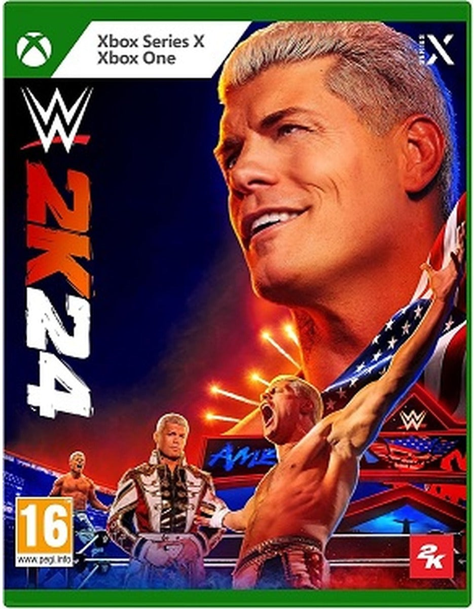 WWE 2K24 Xbox Series X game box art