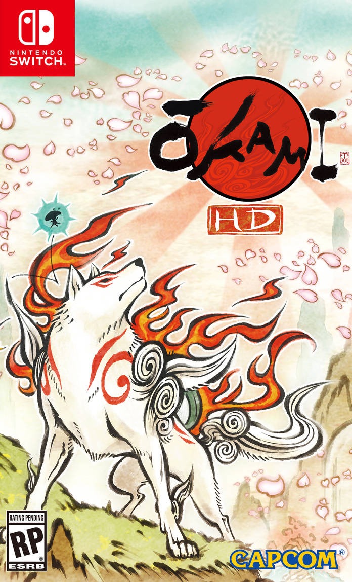 Okami HD Nintendo Switch physical game box – Asian edition