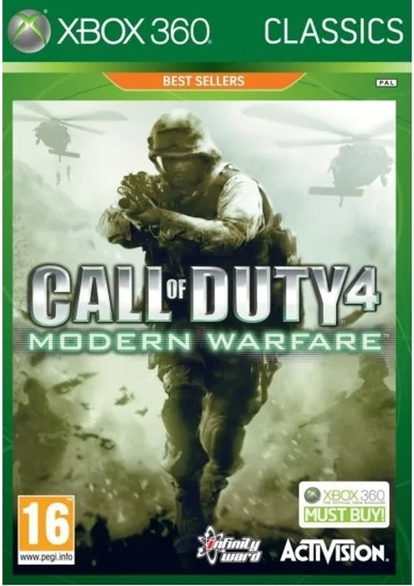 Call of Duty 4: Modern Warfare Classics Xbox 360 game box