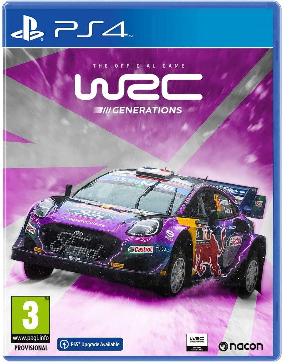 WRC Generations PlayStation 4 game box art