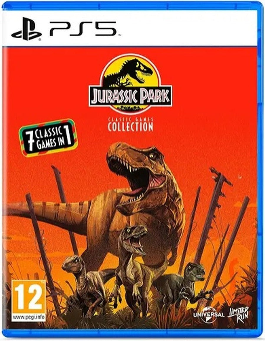 Jurassic Park: Classic Games Collection PlayStation 5 box art – Limited Run Games