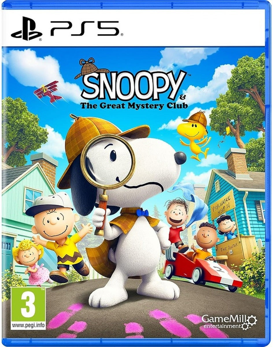 Snoopy: The Great Mystery Club PlayStation 5 game box art
