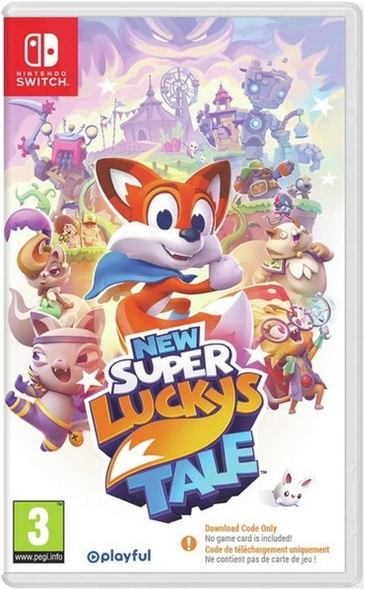 New Super Lucky's Tale Nintendo Switch Code in Box retail packaging