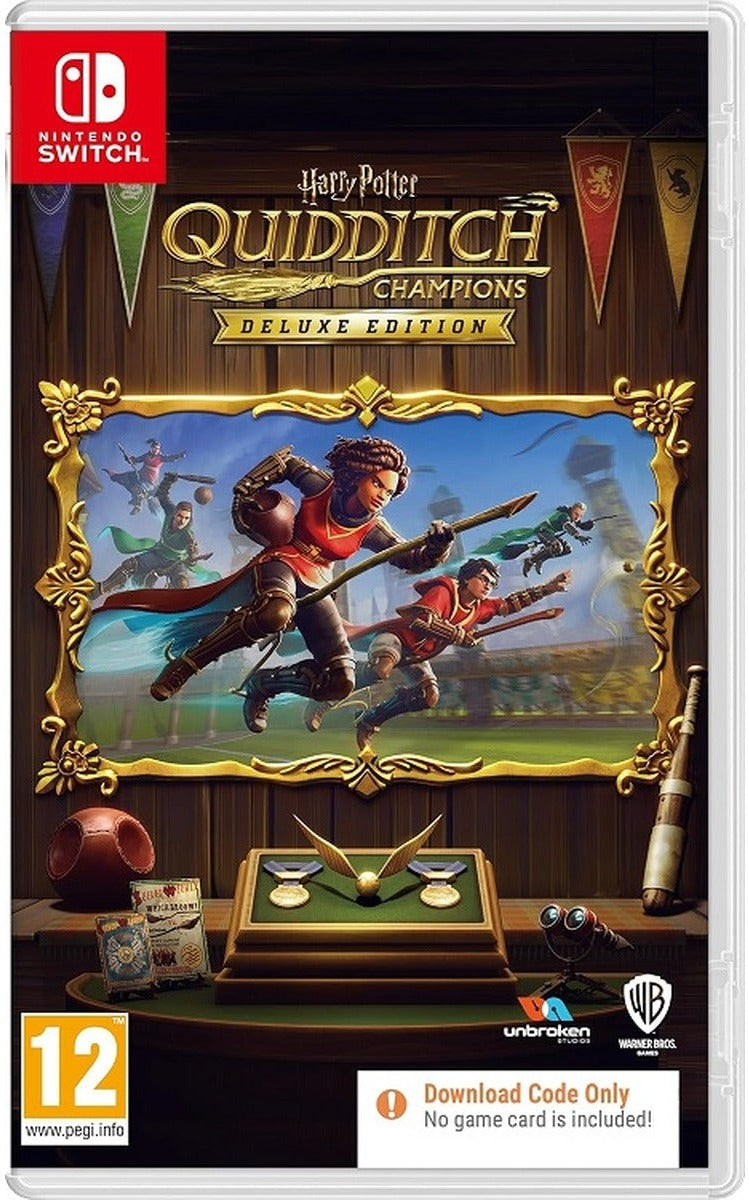 Harry Potter: Quidditch Champions Deluxe Edition Nintendo Switch Code in a Box packaging