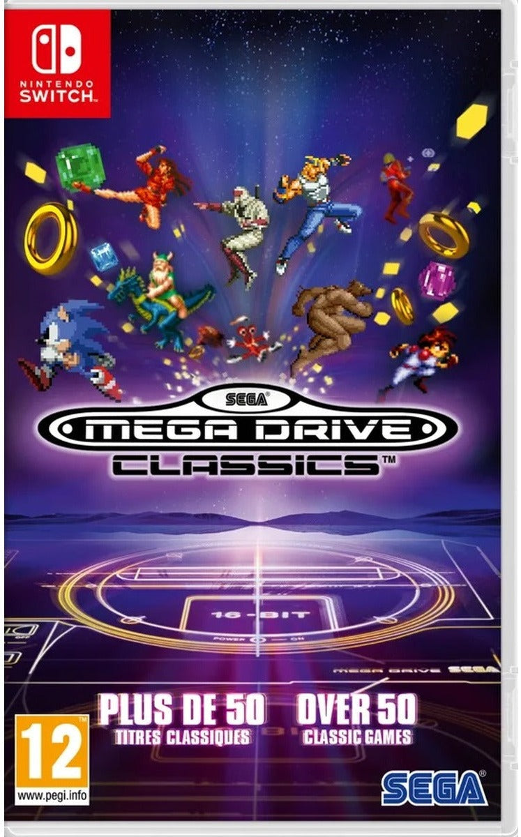 Sega Mega Drive Classics Nintendo Switch box art (Code in Box)