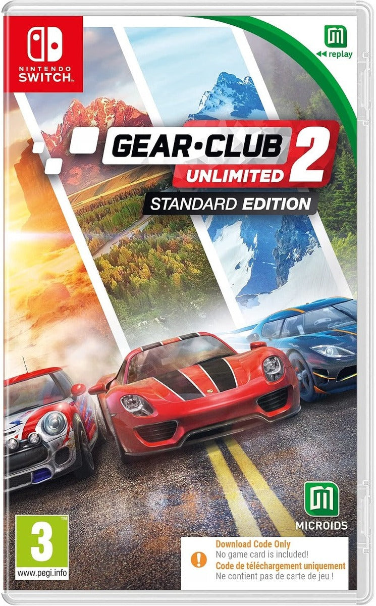 Gear.Club Unlimited 2 Code in a Box Nintendo Switch retail box