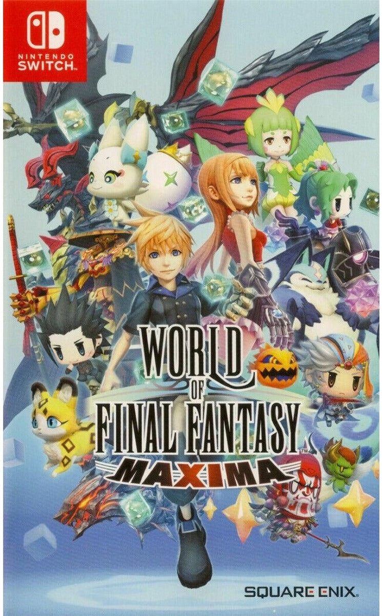 World of Final Fantasy: Maxima Nintendo Switch box art – English/Chinese edition