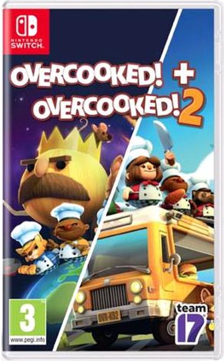 Overcooked & Overcooked 2 Double Pack Nintendo Switch game box