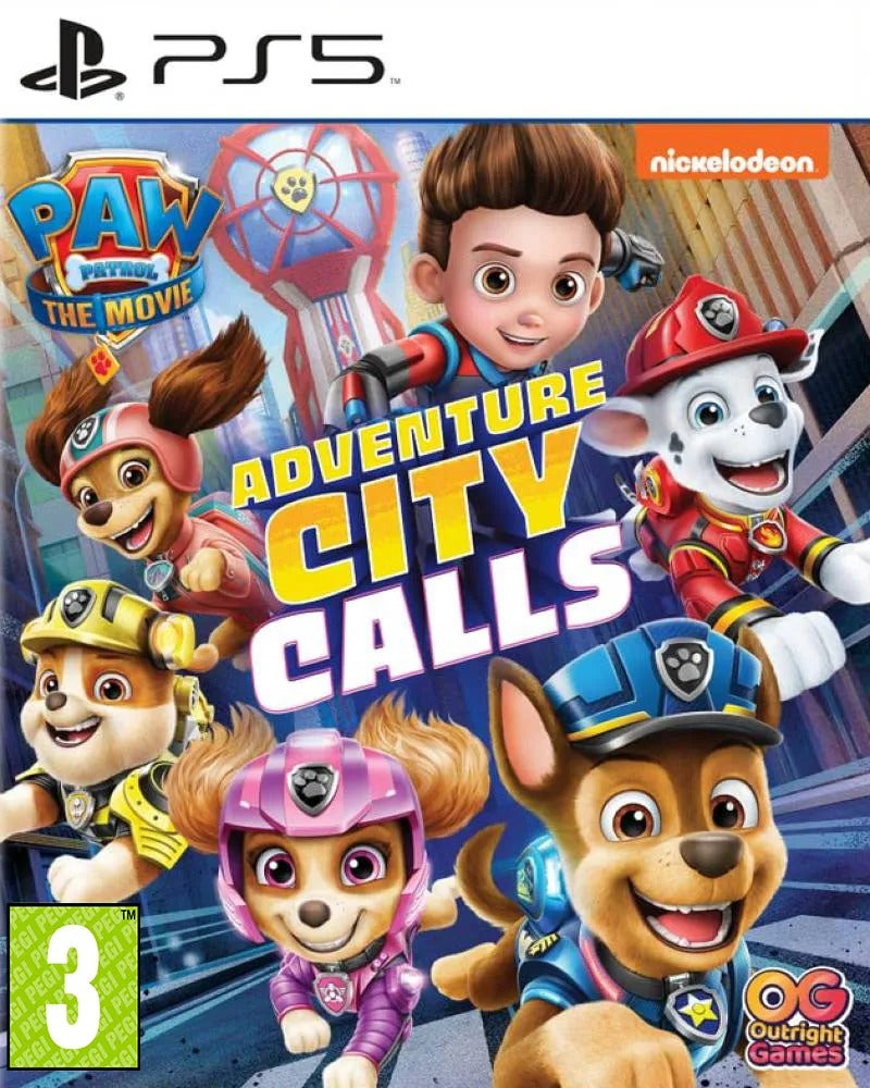 Paw Patrol: Adventure City Calls PlayStation 5 game box art