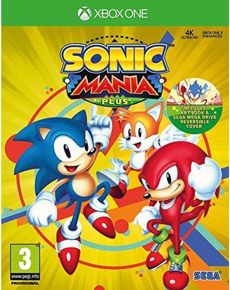 Sonic Mania Plus Xbox One game box