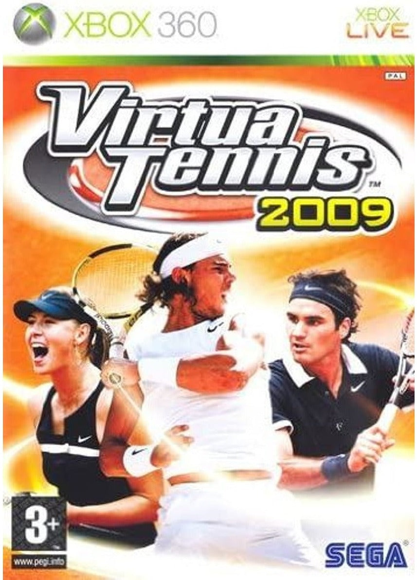 Virtua Tennis 2009 Xbox 360 game box art