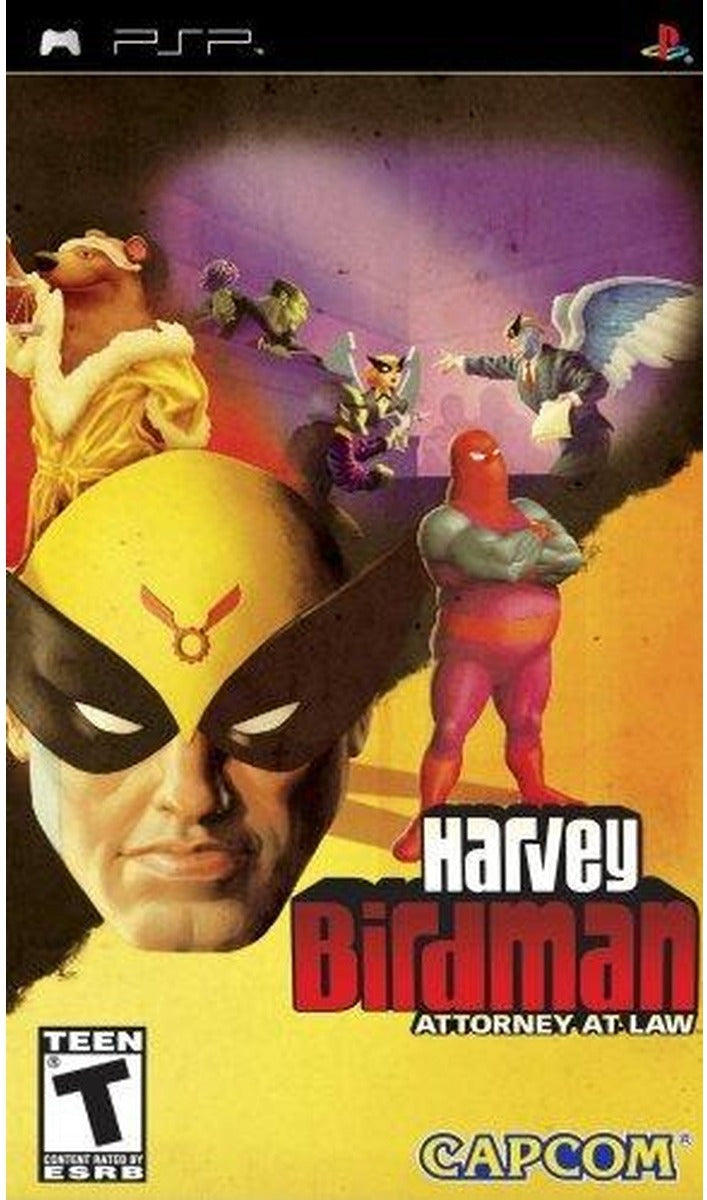 Harvey Birdman: Attorney at Law PSP game box art