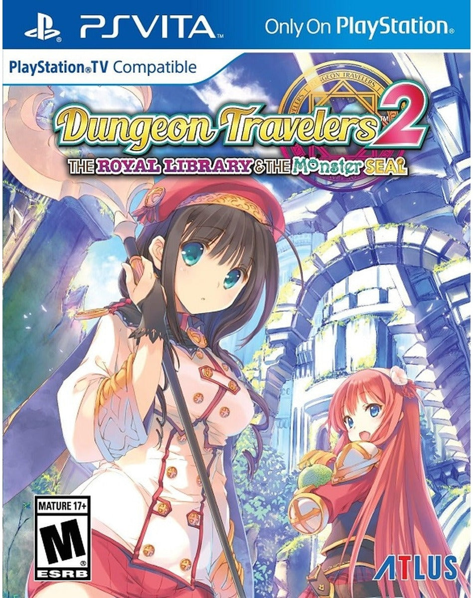 Dungeon Travelers 2: The Royal Library & the Monster Seal PlayStation Vita box art