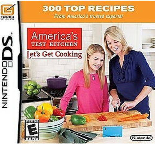 America's Test Kitchen: Let's Get Cooking Nintendo DS game box