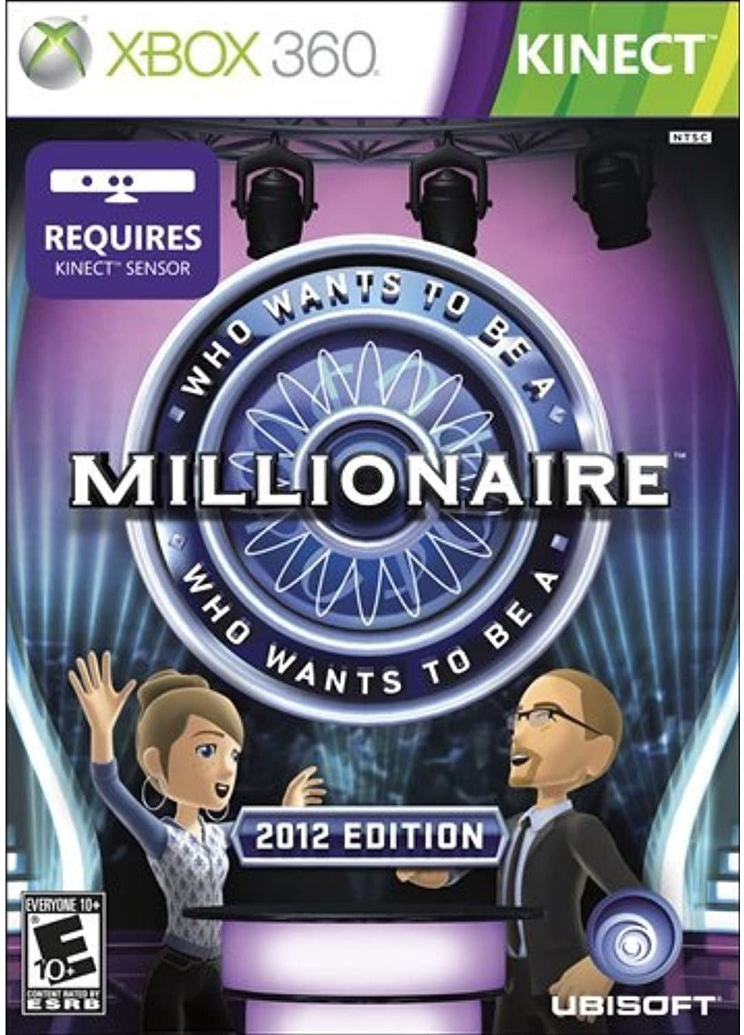 Who Wants to Be a Millionaire Kinect Xbox 360 game box