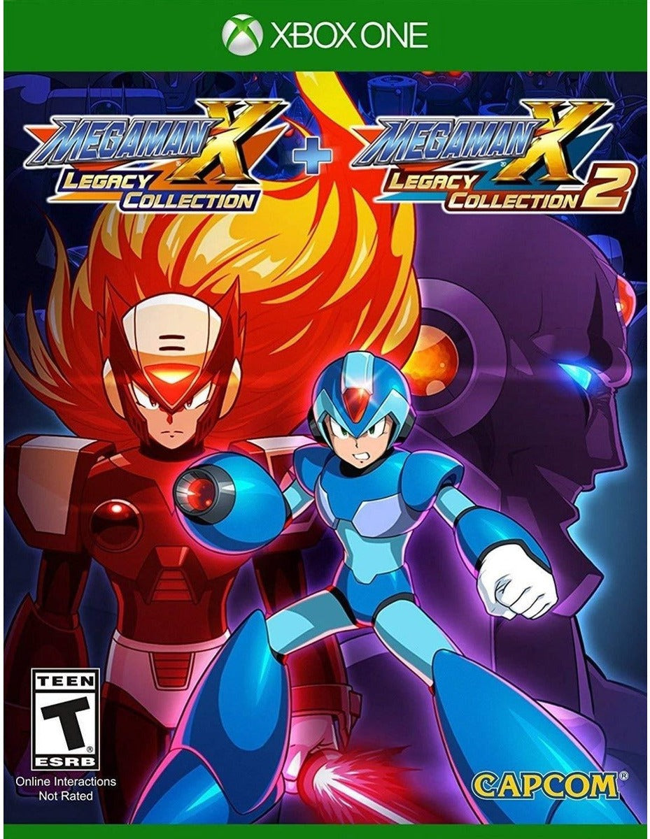 Mega Man X Legacy Collection 1 & 2 Xbox One game box art