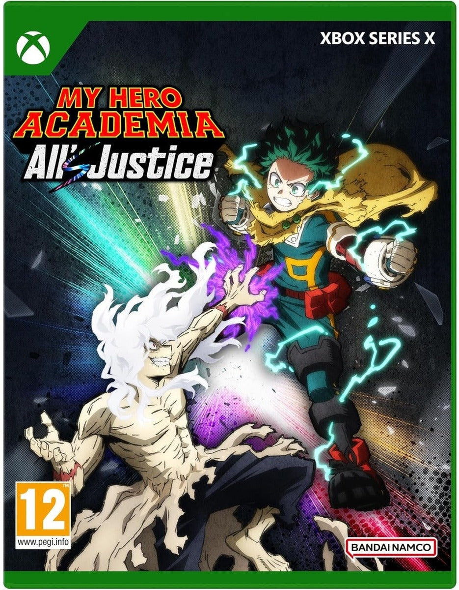 My Hero Academia: All's Justice Xbox Series X game box art