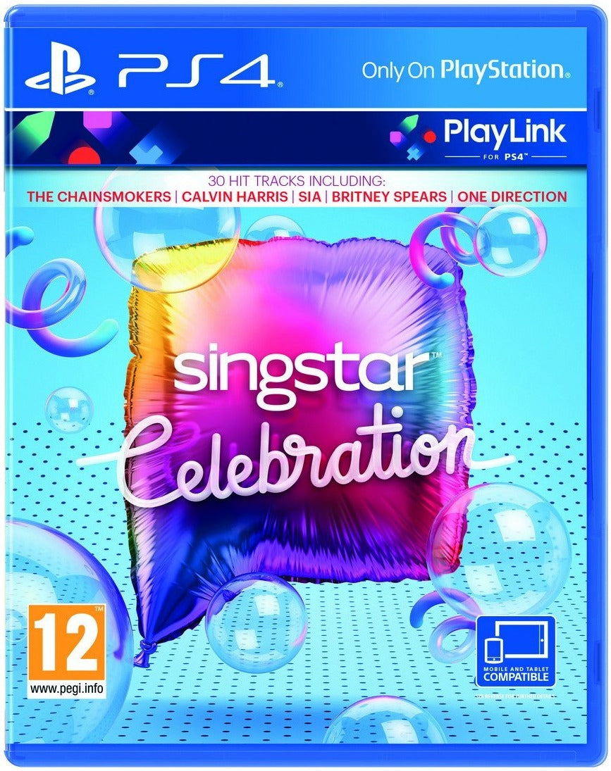 SingStar Celebration PlayStation 4 game box
