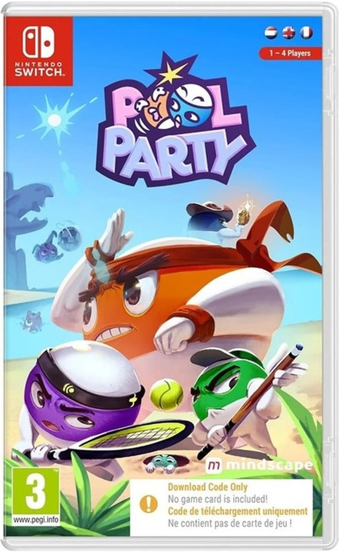 Pool Party Nintendo Switch Code in a Box edition front cover