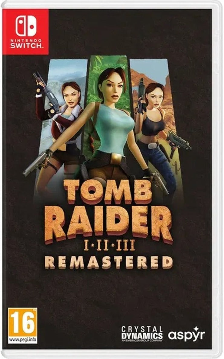 Tomb Raider IV-VI Remastered Starring Lara Croft Nintendo Switch box art