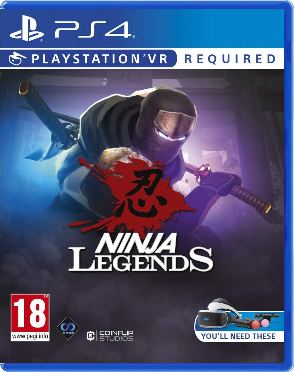 Ninja Legends PlayStation 4 game box art – PSVR exclusive