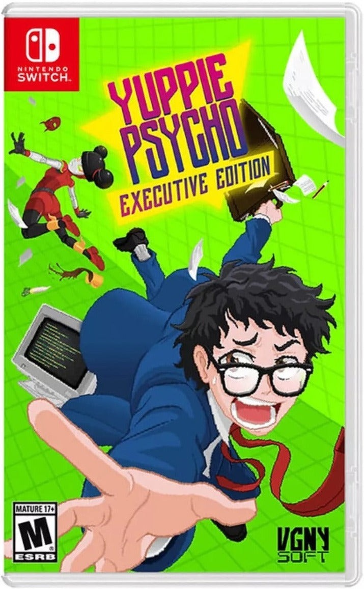 Yuppie Psycho: Executive Edition Nintendo Switch physical game box
