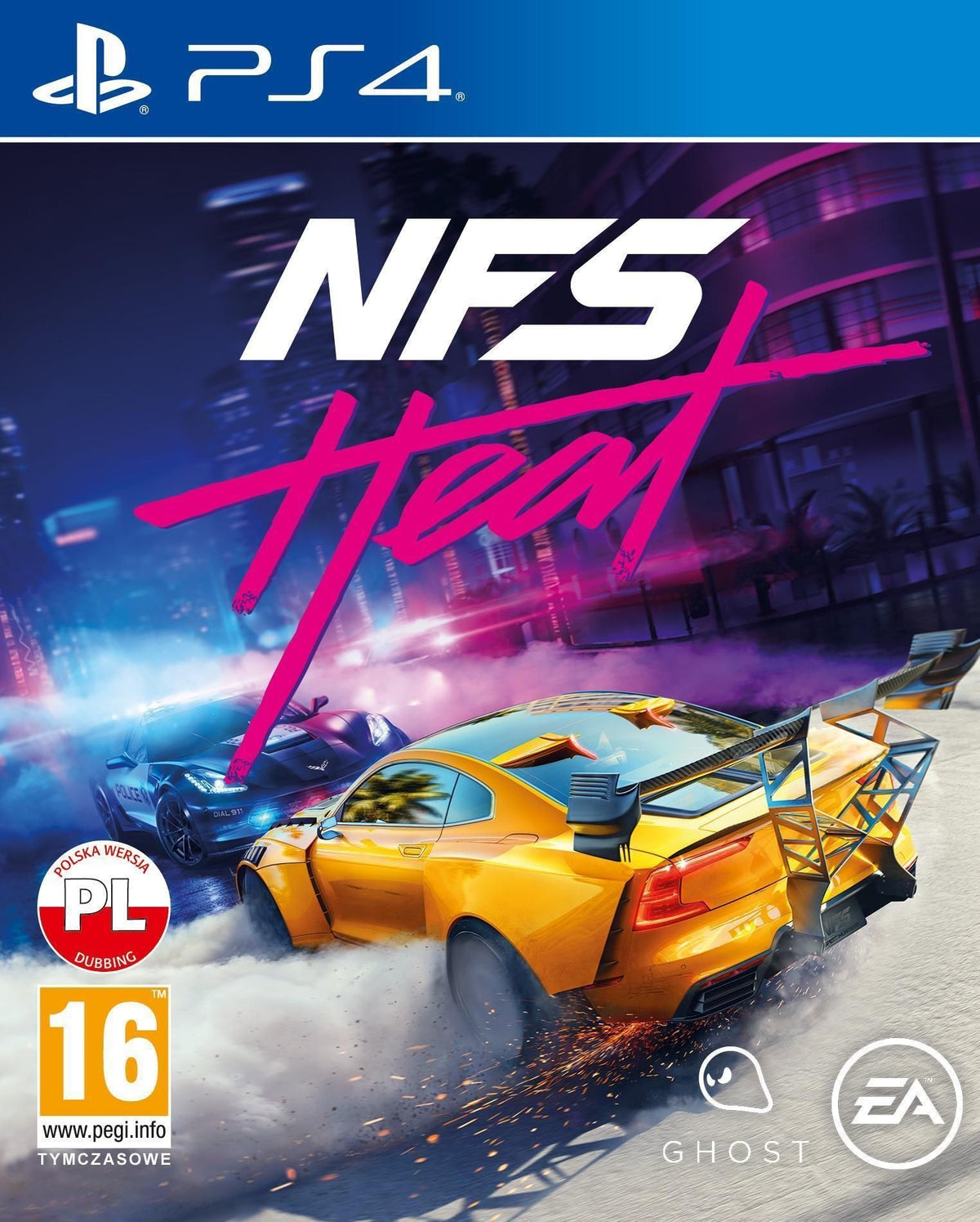 Need for Speed: Heat PlayStation 4 game box art
