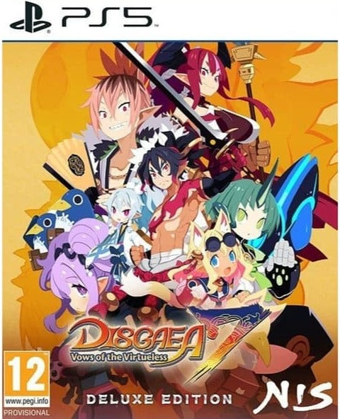 Disgaea 7: Vows of the Virtueless Deluxe Edition PS5 box art (German box)