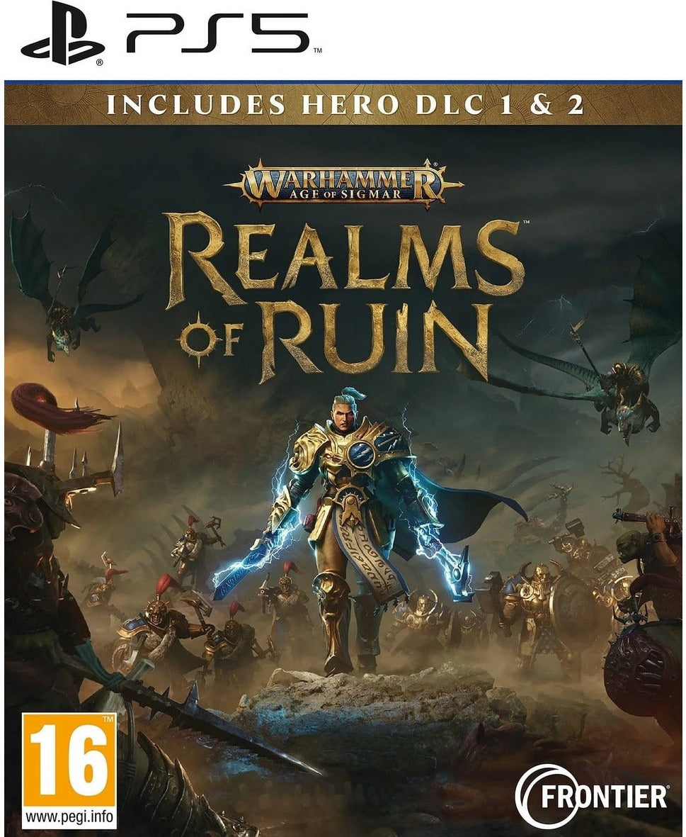 Warhammer Age of Sigmar: Realms of Ruin – Includes Hero DLC 1 & 2 PS5 box art