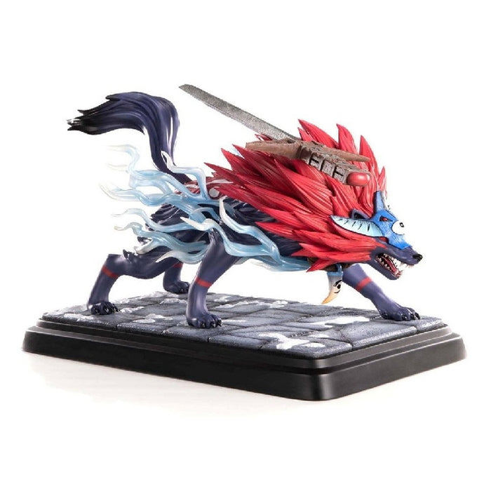 First 4 Figures Okami Oki Wolf Form Standard Edition rezin szobor Kamui talpazaton